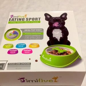 Healthy Diet Dog Feeding Dish NEW prolong Eating time improve intelligence 0.4L